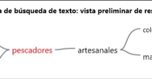 Consulta de búsqueda de texto~ vista preliminar de resultados